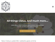 Tablet Screenshot of cistus-ladanifer.com